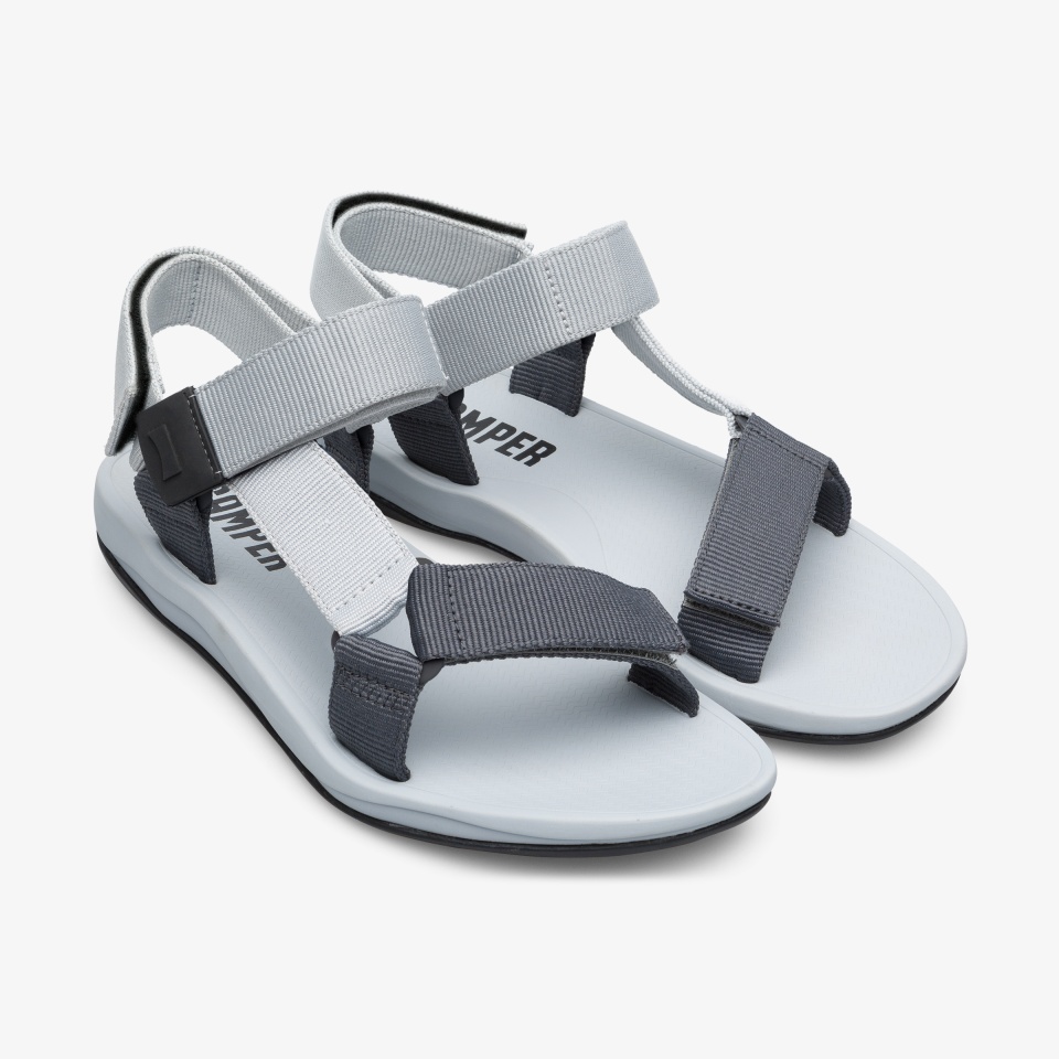 Camper Match Grey/Silver/White - Camper Mens Sandals ||3510-OMVBP||